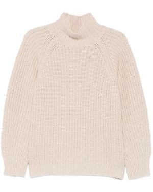 Liviana Conti Pull En Maille À Col Montant - Neutre