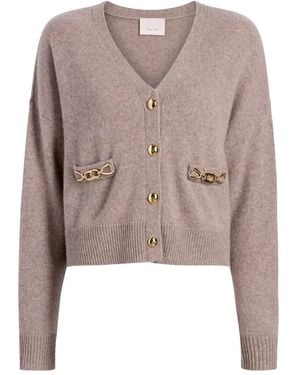 Cinq À Sept Kavita Kasjmier Vest Met Ketting - Bruin