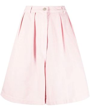 Raf Simons Geplooide Shorts - Roze
