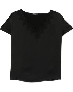 Margittes V-Neck Blouse - Black