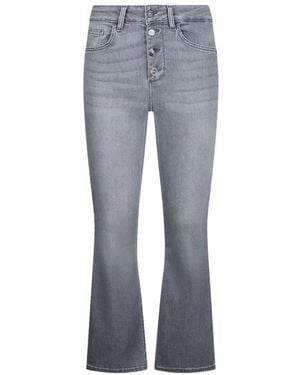 Liu Jo High-Rise Bootcut Jeans - Gray