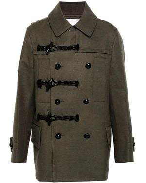 Sacai Wool Duffle Coat - Green