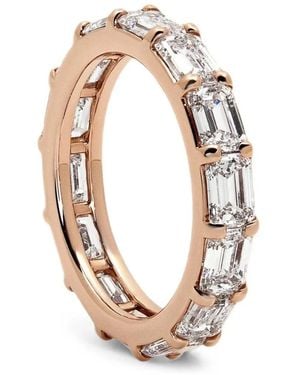 Jewels Aficionado Eternity Band Diamond Emerald-Cut Ring - Black