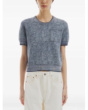 CRUSH Collection Crew-Neck Chest-Pocket T-Shirt - Blue
