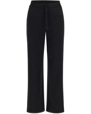 Guess Wide-Leg Palazzo Sweatpants - Black