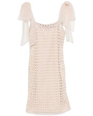 Dunesi Sofia Hand-Beaded Midi Dress - White