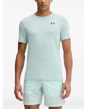 Under Armour Vanish Elite Seamless Logo-Print Short-Sleeve T-Shirt - Blue