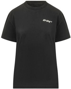 Off-White c/o Virgil Abloh Shadow Logo T-Shirt - Black