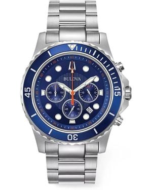 Bulova Classic Chronograph Watch - Blue