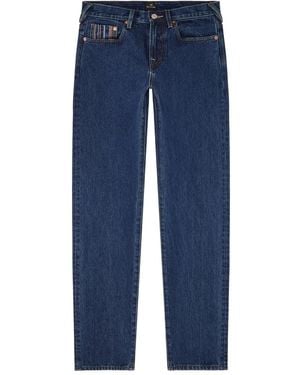 Paul Smith Vaqueros con rayas bordadas - Azul