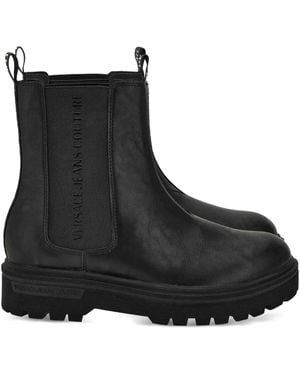 Versace Jeans Couture ロゴディテール ブーツ - ブラック