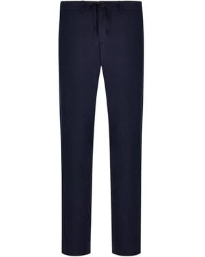 Canali Drawstring Chinos - Blue
