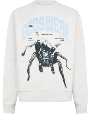 Gcds Spider-Print Sweatshirt - White