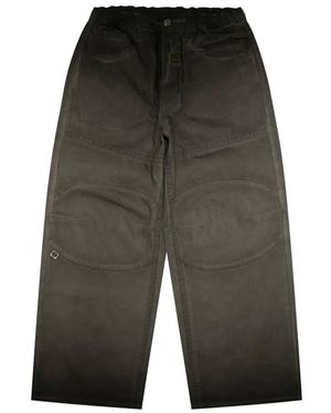 Aape By A Bathing Ape Logo-Appliqué Wide-Leg Trousers - Grey