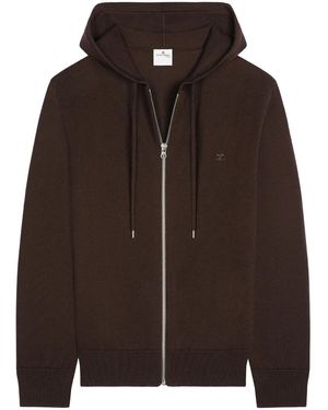Courreges ジップ パーカー - ブラウン