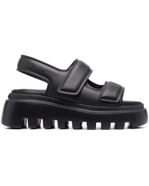 Vic Matié Sandalen Mit Klettverschluss - Grau