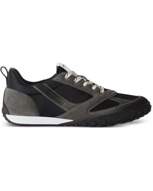 Givenchy Glide Suede-Panel Sneakers - Black