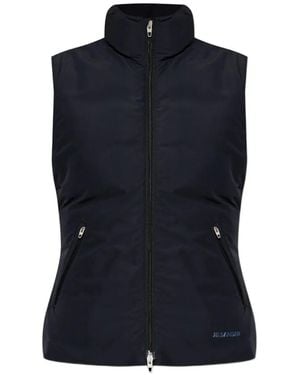 Jil Sander Gilet À Logo Imprimé - Blue