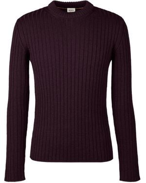 Tod's Ribbed Crew-Neck Jumper - Purple