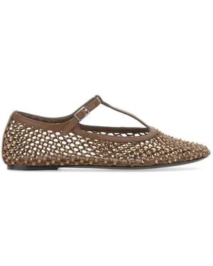 strategia shoes R33 Dolly Court Shoes - Metallic
