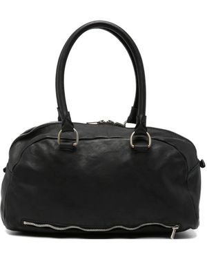 Guidi Borsa Tote Con Zip - Nero