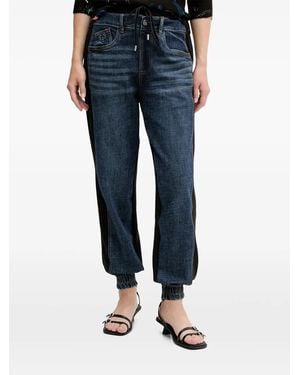 Desigual Jeans Met Logopatch - Blauw