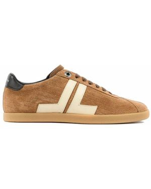 Lanvin Glenn 2.0 Suede Sneakers - Brown