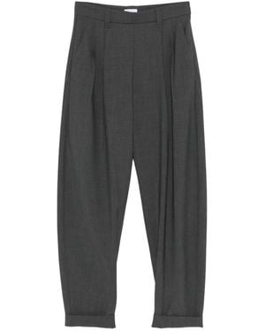 Brunello Cucinelli Pleated Cuffed Trousers - Gris