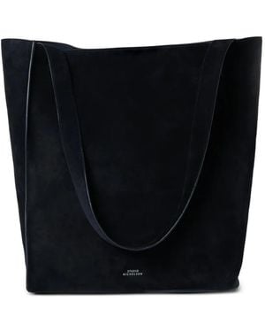 Studio Nicholson Doublet Slouch Suede Shoulder Bag - Black