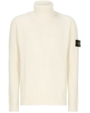 Stone Island Pullover mit Kompass - Weiß