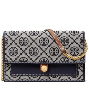 Tory Burch モノグラム ミニバッグ - グレー