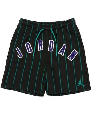 Nike Brooklyn Pinstriped Track Shorts - Green