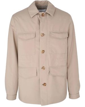 Lardini Padded Field Jacket - Natural