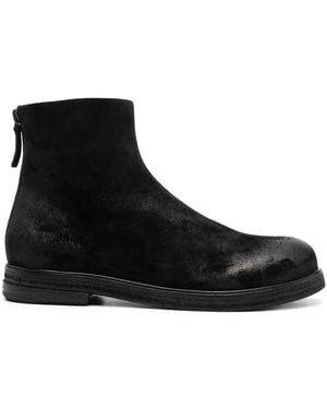 Marsèll Zucca Zeppa Suede Ankle Boots - Black