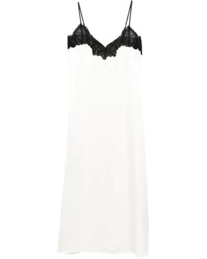 Co. Cami Lace-Trim Midi Slip Dress - White