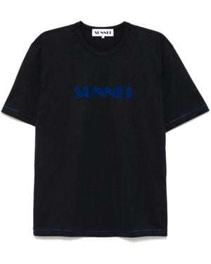 【SUNNEI】Classic Small Logo Stripe Short Sleeve T-Shirt Sunnei Striped t-shirt | Yellow | FARFETCH