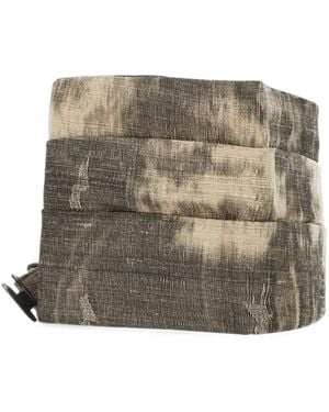 The Erose Jacquard-Effect Silk Belt - Natural