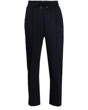 Madison Maison Laminated-Band Cotton Pants - Blue