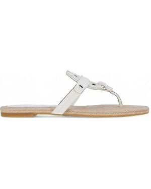 Tory Burch Miller Beaded Espadrilles - White