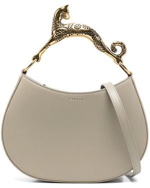 Lanvin Tote Bag aus Leder - Grau