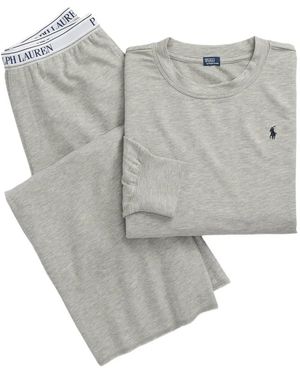 Polo Ralph Lauren Polo Pony-Embroidered Pyjama - Grey