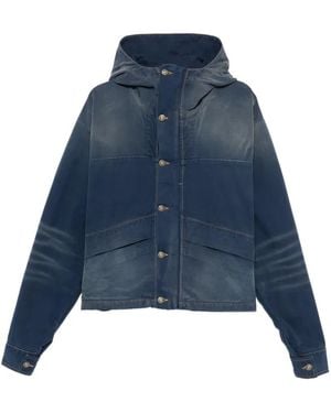 424 Giacca Con Cappuccio - Blu