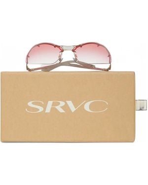 SRVC Studio Masha Sonnenbrille Mit Geometrischem Gestell - Natur