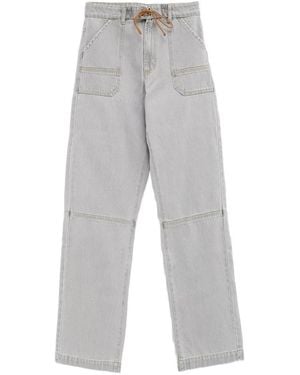 GIMAGUAS Mitch Drawstring Pocket Jeans - Gray