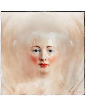Maison Margiela Écharpe À Imprimé Porcelain Doll - Natural