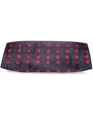 Dolce & Gabbana Polka-Dot Pleated Cummerbund - Purple