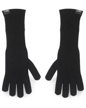 MM6 by Maison Margiela Wool Gloves - Black