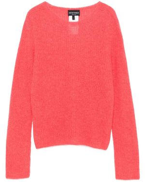 Emporio Armani Round-Neck Jumper - Red