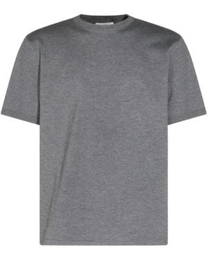 Malo Cashmere-Silk Blend T-Shirt - Grey