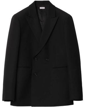 Burberry Tailored Double-Breasted Blazer - Black